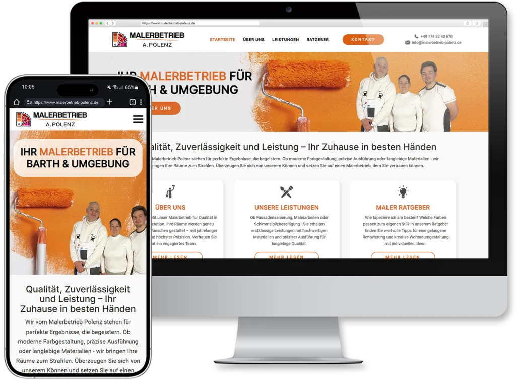Moderne Website für schnelle PC-Hilfe, Virenentfernung und Netzwerkservice in Stralsund. Mobile optimiert für beste Erreichbarkeit.