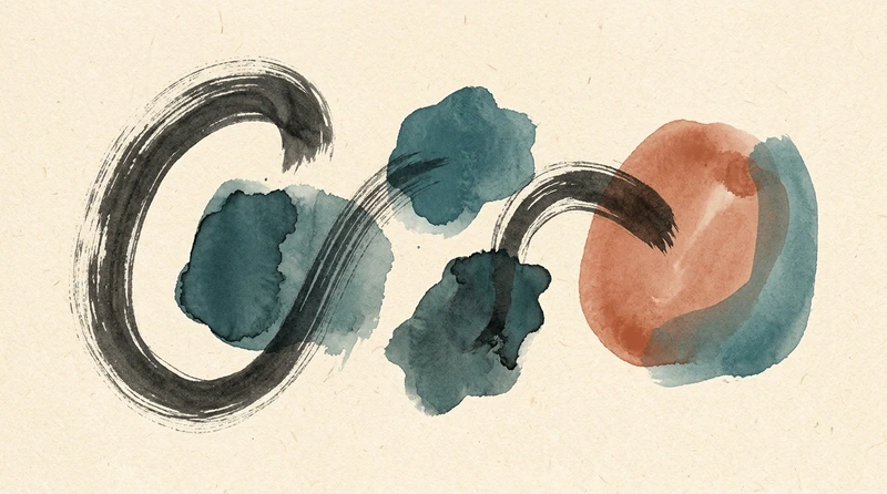 Editorial-Illustration: eine Nutzerfrage wird über ein Netzwerk mehrerer KI-Engines zu einer Antwort mit Zitaten